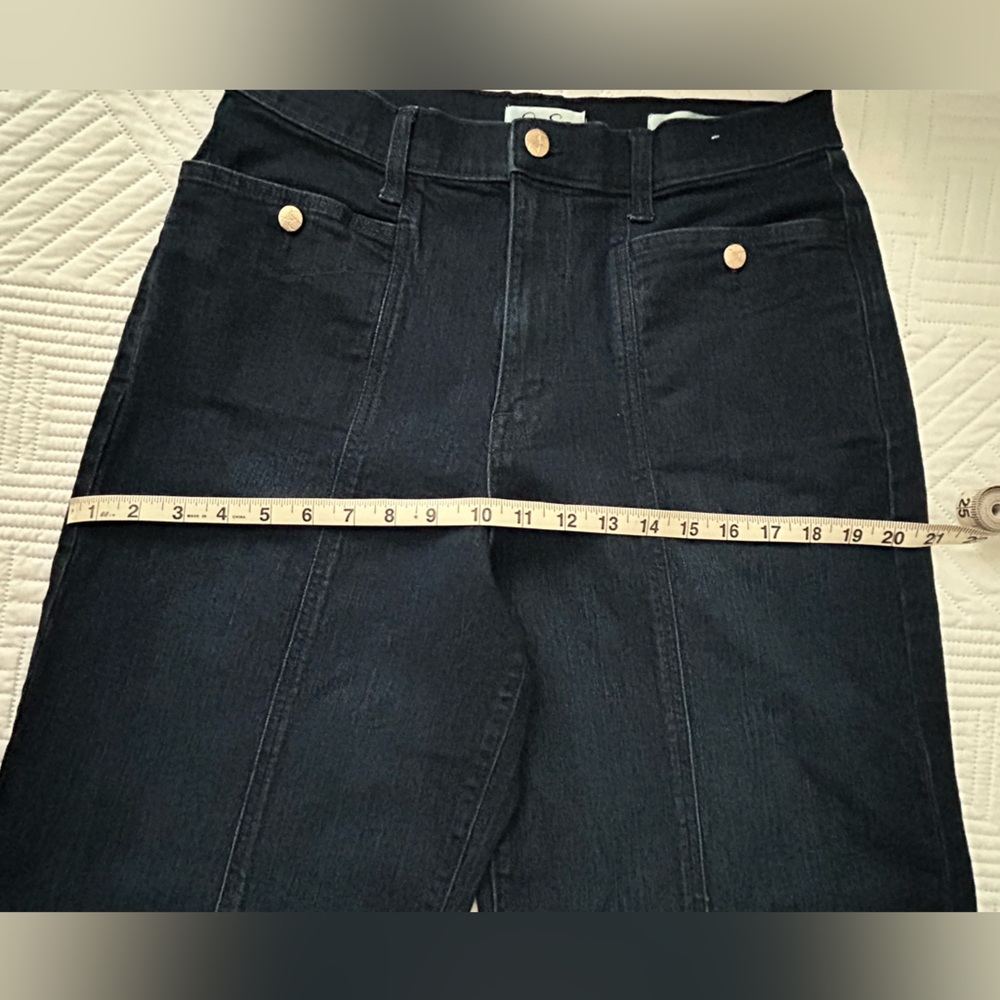 Jessica Simpson Womens Wide Leg High Rise Trouser Jeans Size 10 Dark Blue - Picture 5 of 10